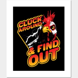 Funny Chicken - Cluck Around and Find Out Posters and Art